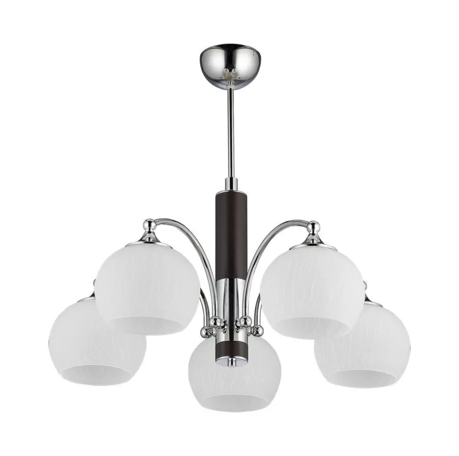 Deckenleuchten|Esszimmer Lampen*Jupiter Deckenleuchte NABO Chrom Braun Weiß Ø58cm Lampe