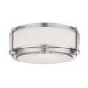 Elstead Deckenleuchte NOELIA Nickel Ø41cm Modern Lampe< Deckenleuchten|Flurlampen