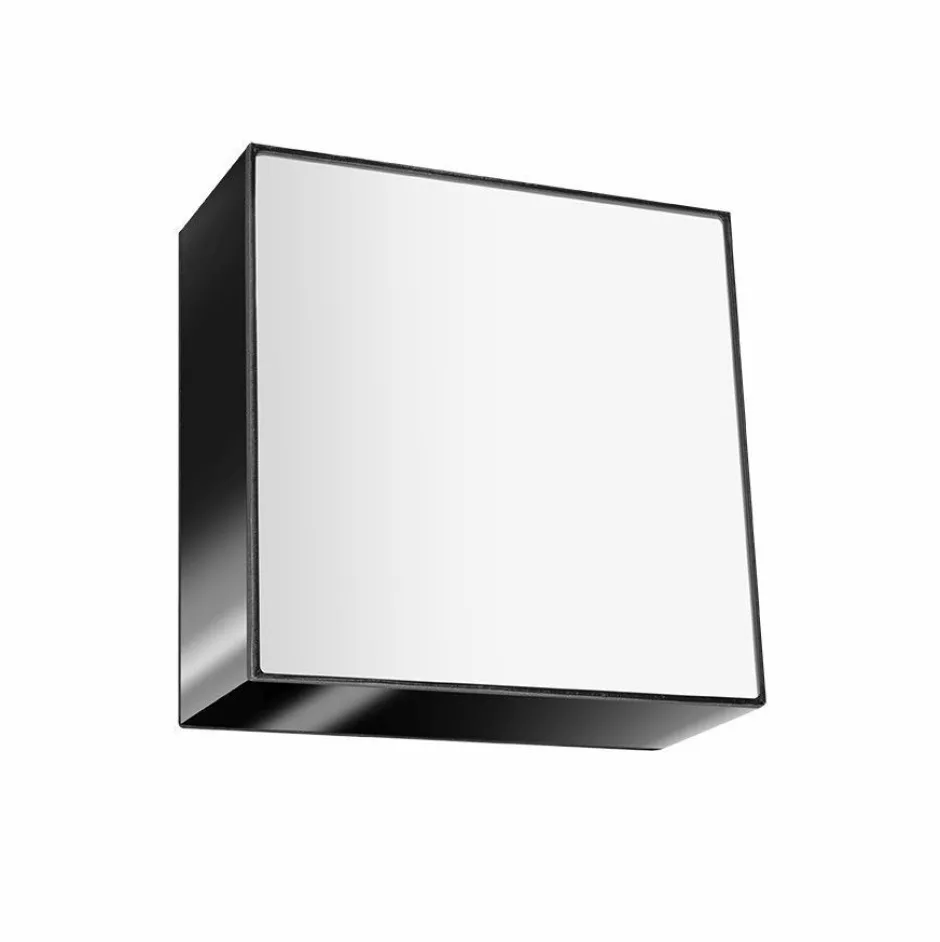 Wohnzimmerlampen|Moderne Lampen*Sollux Deckenleuchte quadratisch 25 cm breit flach Schwarz