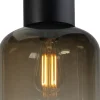 Deckenleuchten|Glaslampen*Masterlight Deckenleuchte Rauchglas Schwarz Ø 20 cm E27 klein