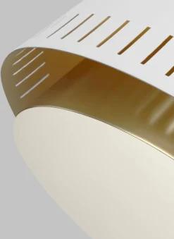 Elstead Deckenleuchte Retro E27 in Messing Weiß E27 BALLA< Deckenleuchten|Retro Lampen