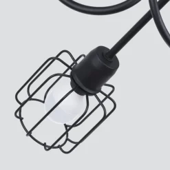 Sollux Deckenleuchte Retro Metall Schwarz starr TISTA< Deckenleuchten|Flurlampen