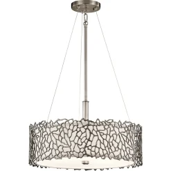 Elstead Deckenleuchte RINA in Zinn Ø46cm Design Lampe< Deckenleuchten|Flurlampen