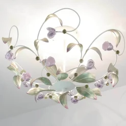 Florale Lampen|Wohnzimmerlampen*Luminex Deckenleuchte ROSE Ø64cm 3-flmg