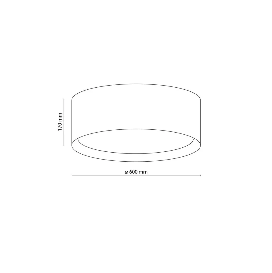 TK Lighting Deckenleuchte rund Ø 60 cm Boho Style Jute wohnlich< Deckenleuchten|Flurlampen