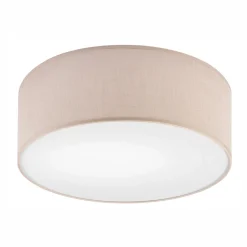 Lamkur Deckenleuchte rund Ø 35 cm Stoff Modern Beige blendarm E27< Deckenleuchten|Flurlampen