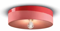 Wohnzimmerlampen|Keramiklampen*Ferroluce Deckenleuchte rund D: 40 cm Koralle E27 Keramik ENRICO