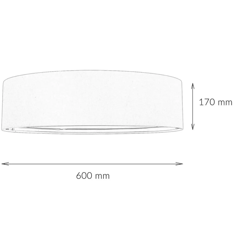 TK Lighting Deckenleuchte rund für 4x E27 Stoff in Beige Gold< Stofflampen|Moderne Lampen