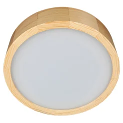 Lamkur Deckenleuchte Rund Holz in Kiefer Wohnzimmer< Holzlampen|Moderne Lampen