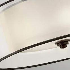 Elstead Deckenleuchte rund in Weiß Bronze antik CANELADO< Deckenleuchten|Bürolampen