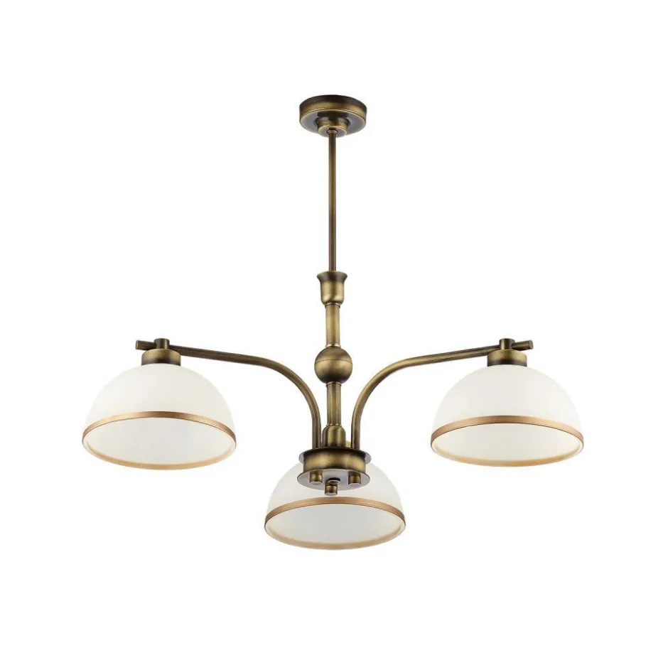 Deckenleuchten|Esszimmer Lampen*Jupiter Deckenleuchte SARAI Glas Metall Ø68cm 3xE27 Lampe