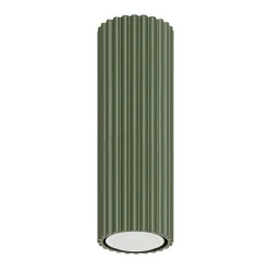 Sollux Deckenleuchte schmal Ø 6,5 cm H: 40 cm Aluminium in Grün GU10< Flurlampen|Wohnzimmerlampen