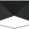 Wohnzimmerlampen|Moderne Lampen*Sollux Deckenleuchte Schwarz B:30cm geometrisch E27