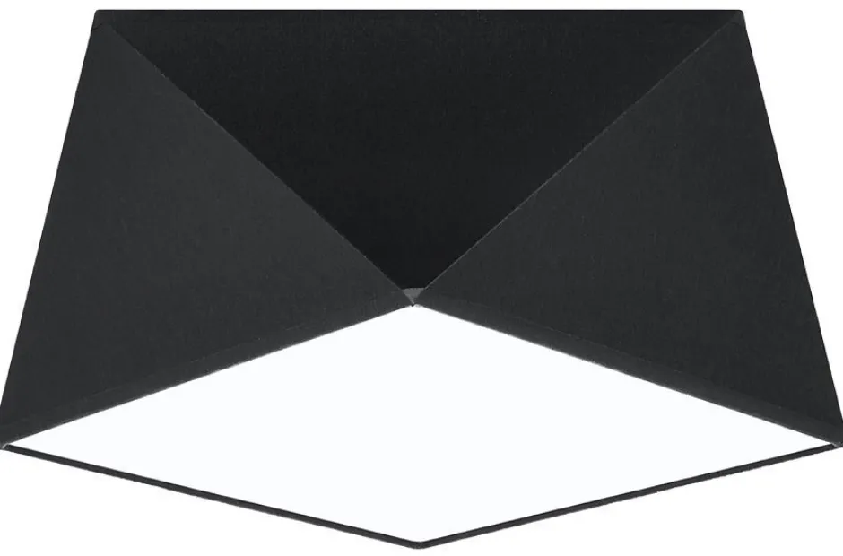 Wohnzimmerlampen|Moderne Lampen*Sollux Deckenleuchte Schwarz B:30cm geometrisch E27