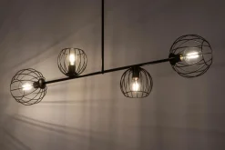 Sigma Deckenleuchte Schwarz E27 Metall Retro Design< Deckenleuchten|Kugellampen