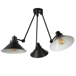 Nowodvorski Deckenleuchte Schwarz 3-flmg 61-152cm SIMONA Lampe< Industrie Lampen|Wohnzimmerlampen