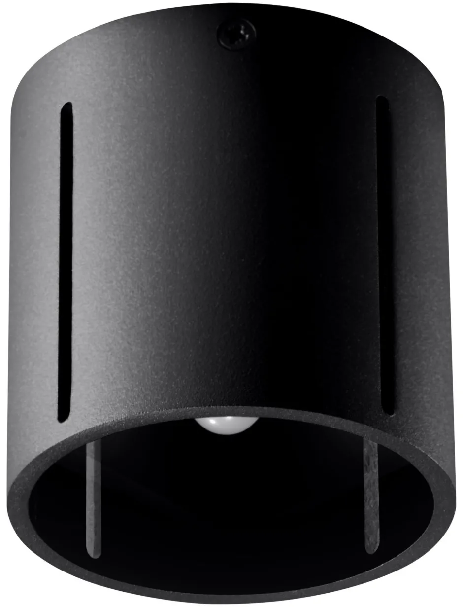 Sollux Deckenleuchte Schwarz klein Ø 10 cm Metall G9 Spot< Spots|Küchenlampen