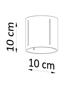 Sollux Deckenleuchte Schwarz klein Ø 10 cm Metall G9 Spot< Spots|Küchenlampen