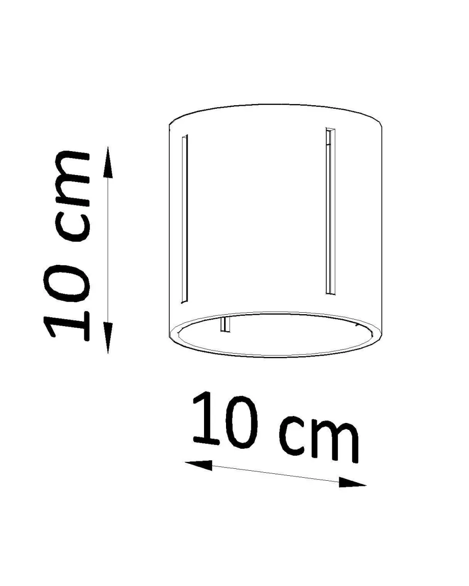 Sollux Deckenleuchte Schwarz klein Ø 10 cm Metall G9 Spot< Spots|Küchenlampen