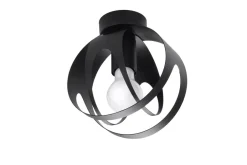 Deckenleuchten|Flurlampen*Sollux Deckenleuchte Schwarz Kugel Ø 16 cm klein E27 Modern