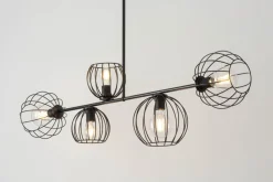 Sigma Deckenleuchte Schwarz Retro Design E27 Metall< Deckenleuchten|Kugellampen