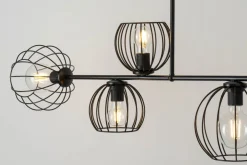 Sigma Deckenleuchte Schwarz Retro Design E27 Metall< Deckenleuchten|Kugellampen