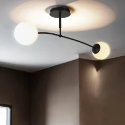 Easylight Deckenleuchte Schwarz Weiß Kugel Schirm Deckenlampe< Deckenleuchten|Flurlampen