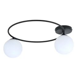 Deckenleuchten|Flurlampen*Emibig Deckenleuchte Schwarz Weiß E14 Ø 47 cm blendarm