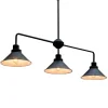 Nowodvorski Deckenleuchte Schwarz 3xE27 COLLIN Esstisch Lampe< Vintage Lampen|Industrie Lampen