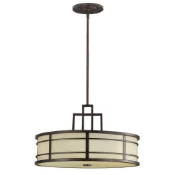 Elstead Deckenleuchte SHOJI Ø53cm kürzbar Vintage Lampe< Glaslampen|Designerlampen