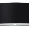 Sollux Deckenleuchte Stoff Glas Ø 70 cm H: 35 cm Schwarz< Deckenleuchten|Bürolampen