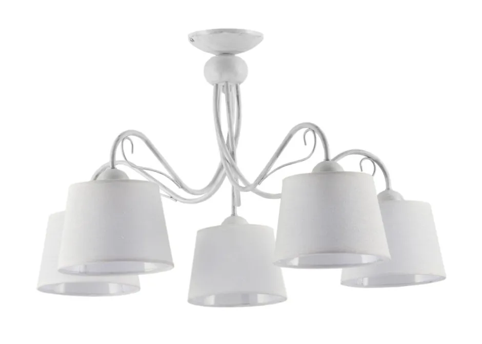 Jupiter Deckenleuchte Stoff Metall Ø80cm 5xE27 Deckenlampe< Deckenleuchten|Stofflampen