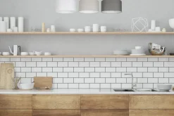 Belis Deckenleuchte Stoff Weiß Ecru Graphit E27 L:100 cm< Bürolampen|Wohnzimmerlampen