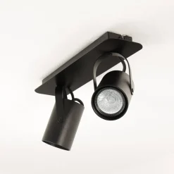 Wohnzimmerlampen|Küchenlampen*Sigma Deckenleuchte Strahler Schwarz verstellbar 2 flmg