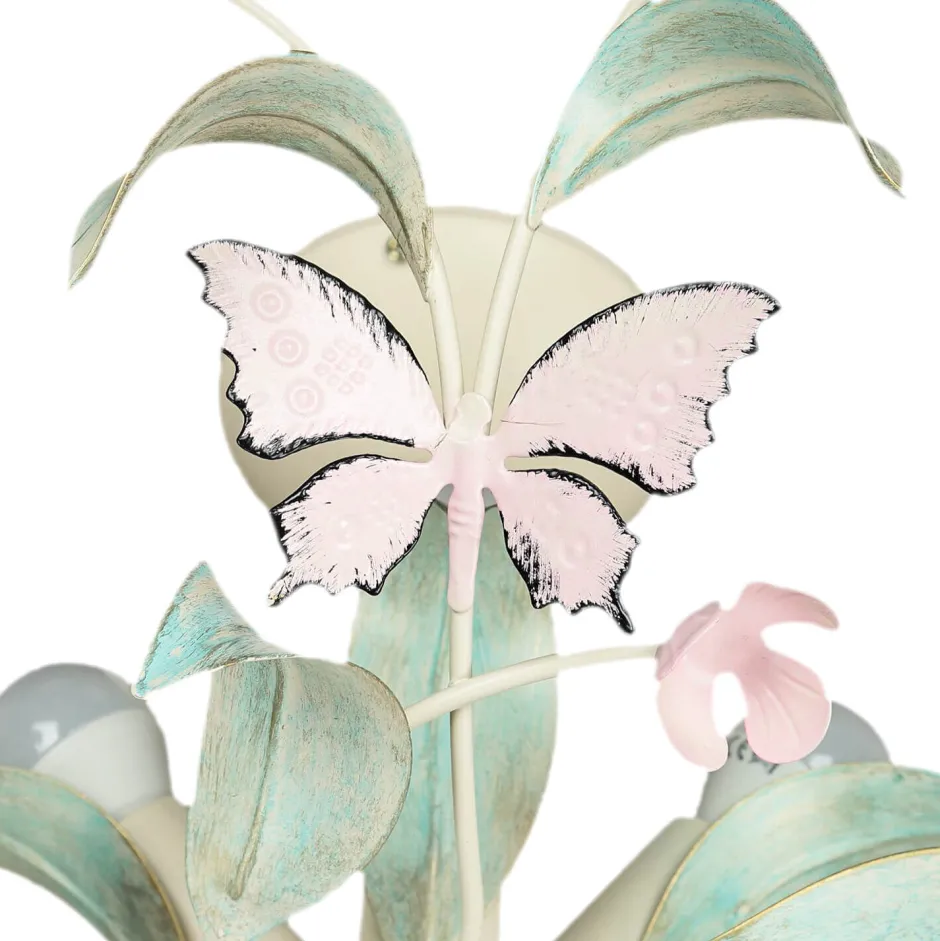 Florale Lampen|Wohnzimmerlampen*Luminex Deckenleuchte SUMMER Ø64cm 5-flmg