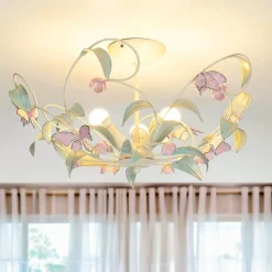 Luminex Deckenleuchte SUMMER Ø64cm 3-flmg< Florale Lampen|Wohnzimmerlampen