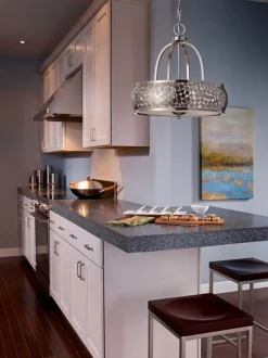 Elstead Deckenleuchte TAKARA 4-flammig Ø49cm Design Lampe< Designerlampen|Glaslampen