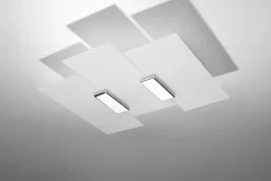 Flurlampen|Bürolampen*Sollux Deckenleuchte VERONICA in Chrom 3-flmg