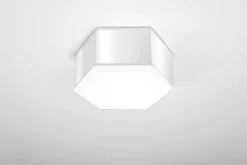 Deckenleuchten|Flurlampen*Sollux Deckenleuchte Weiß 30,5 cm lang für 2x E27 blendarm