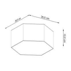 Deckenleuchten|Flurlampen*Sollux Deckenleuchte Weiß 30,5 cm lang für 2x E27 blendarm