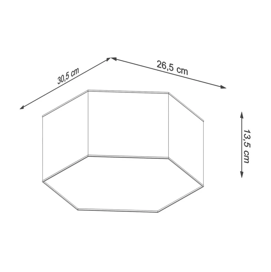 Deckenleuchten|Flurlampen*Sollux Deckenleuchte Weiß 30,5 cm lang für 2x E27 blendarm
