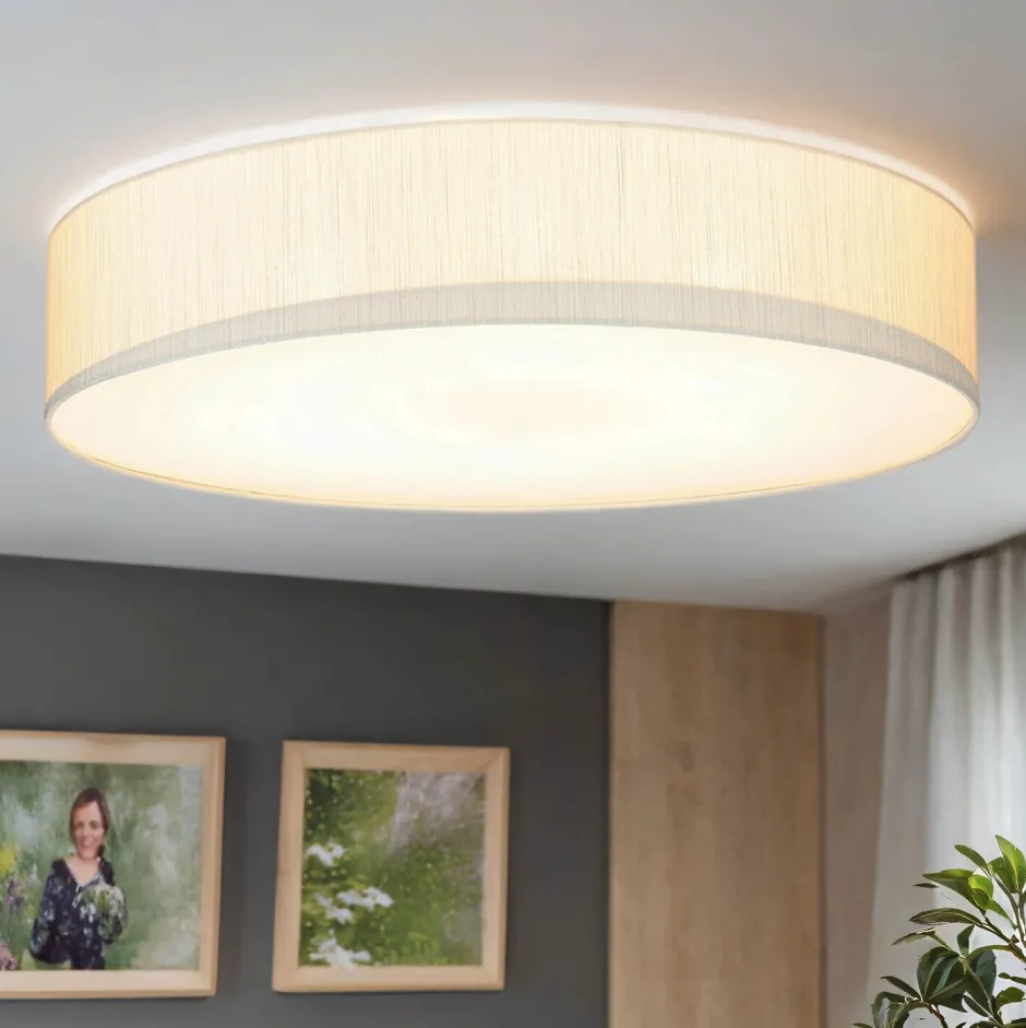 Stofflampen|Moderne Lampen*Nowodvorski Deckenleuchte Weiß 7-flmg SELINA Wohnzimmer Lampe