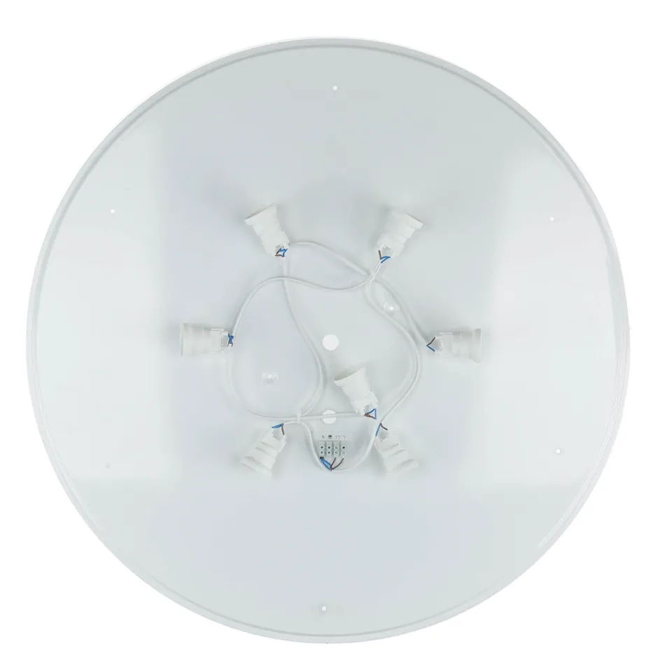 Stofflampen|Moderne Lampen*Nowodvorski Deckenleuchte Weiß 7-flmg SELINA Wohnzimmer Lampe