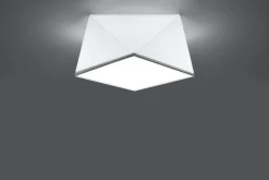 Sollux Deckenleuchte Weiß geometrisch Modern wohnlich LYNNDIE< Wohnzimmerlampen|Moderne Lampen