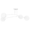 Emibig Deckenleuchte Weiß Kugel Schirm 4x E14 Deckenlampe< Deckenleuchten|Glaslampen