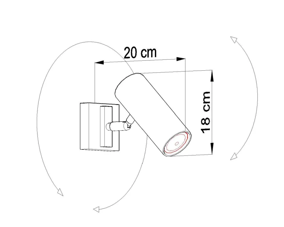 Spots|Wandleuchten*Sollux Deckenleuchte Weiß Modern Metall vielseitig DUCCIA Flur
