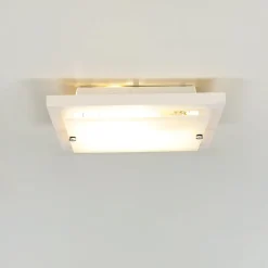 Lamkur Deckenleuchte Weiß Wohnzimmer Modern quadratisch< Holzlampen|Moderne Lampen