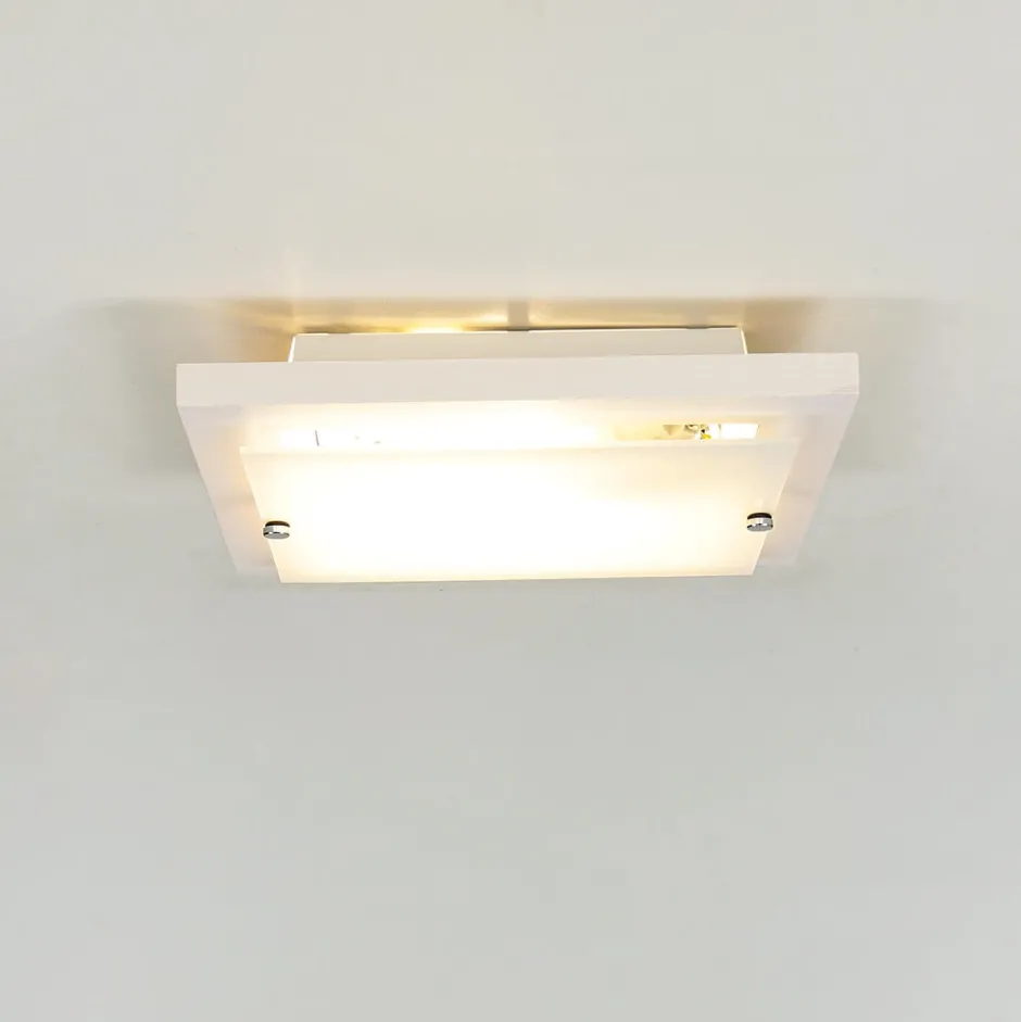 Lamkur Deckenleuchte Weiß Wohnzimmer Modern quadratisch< Holzlampen|Moderne Lampen