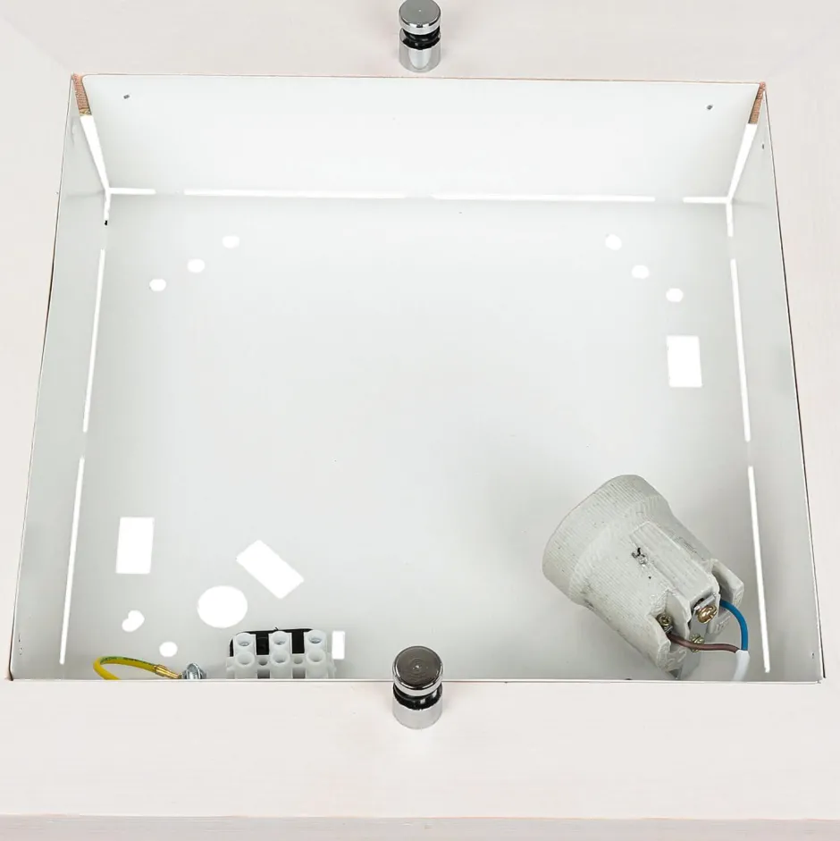 Lamkur Deckenleuchte Weiß Wohnzimmer Modern quadratisch< Holzlampen|Moderne Lampen