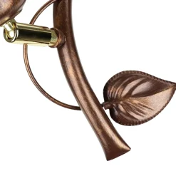 Lamkur Deckenleuchte Wohnzimmer Shabby Braun Floral< Deckenleuchten|Flurlampen